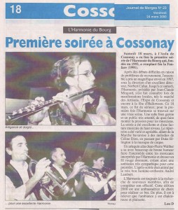 Journal de Cossonay 24 mars 2000