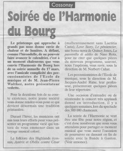 Journal de Morges 16 mars 2001